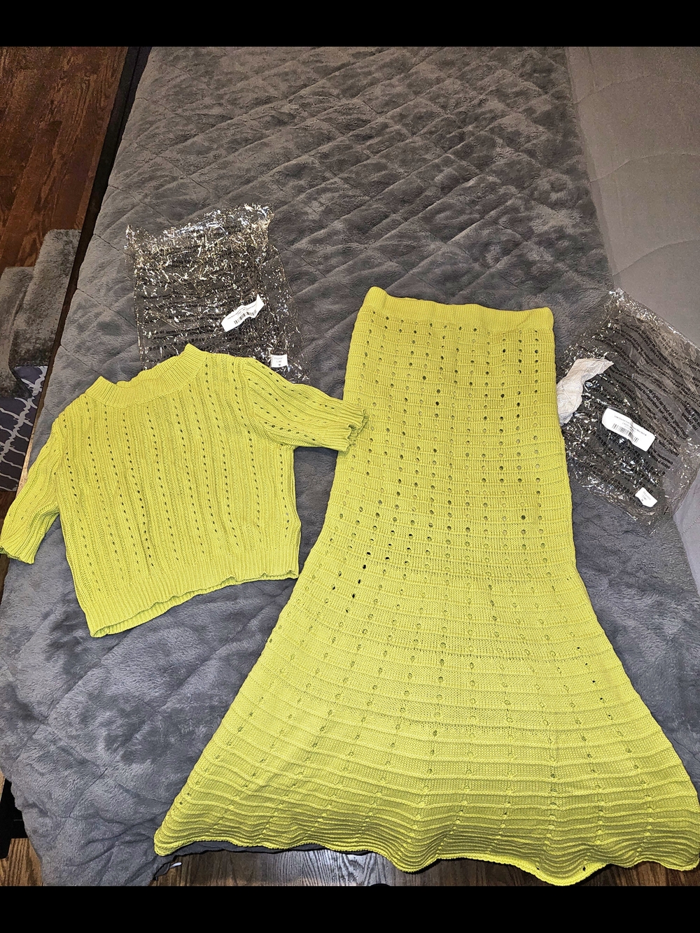 NWT Lime Lush Lime Knit Two-Piece Sweater Set - Women